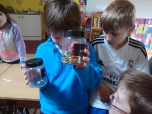 Even if one container is heavier? (Ask 3rd Class!)
