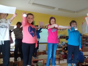 What about these sheets of paper? Crumpled or flat....all A4. We saw some air resistance!. Which one hit the floor first?